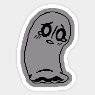 Napstablook II (High Definition Monochrome) Sticker